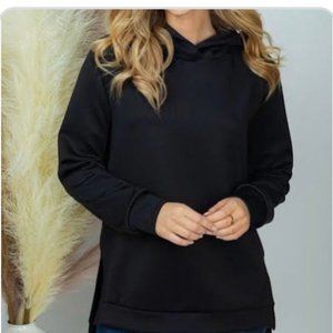 White Birch SOLD BLACK Long Sleeve Knit Hoodie 3XL!